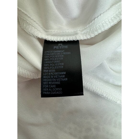 Perceptions Petite PL Floral Lace Dress with Coral Cardigan – 2-Piece Set - Picture 5 of 5